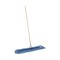 Boardwalk 60 in. Natural Wood/Metal Handle 36 in. x 5 in. Blue Blended Synthetic Head Dry Mopping Kit (1-Kit)